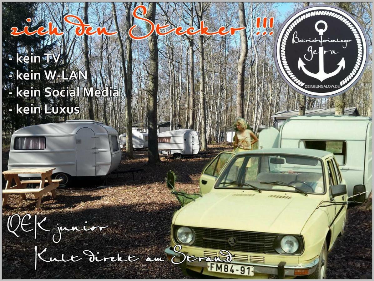 Ddr Wohnwagen Qek Direkt Am Strand Дранске Экстерьер фото